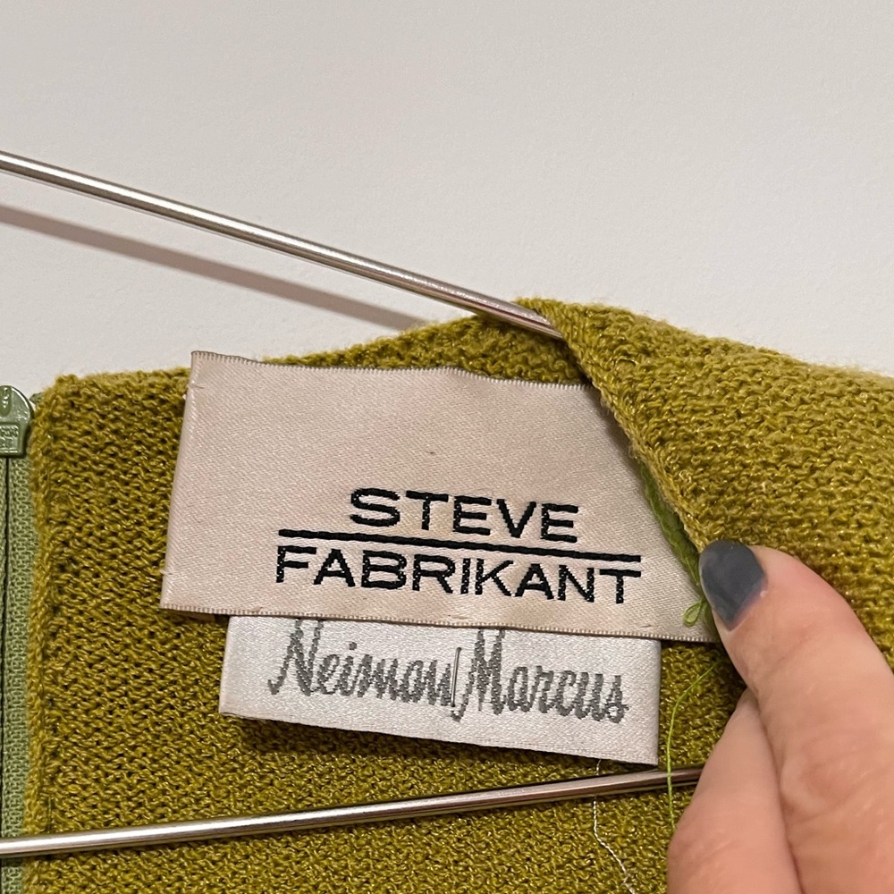 Vintage Steve Fabrikant at for NEIMAN MArcus Knit fish dress - Picture 8 of 17